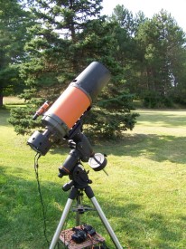 Picture of my telescope, mount and camera